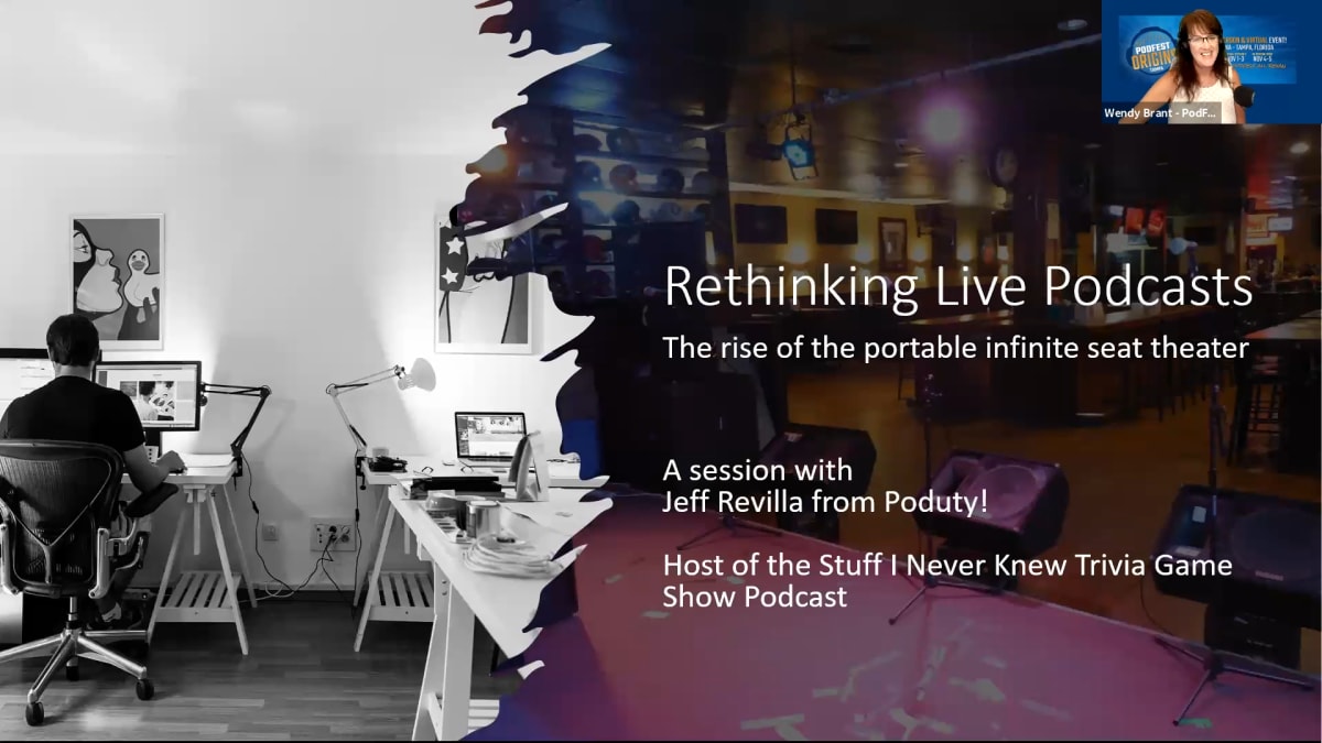 From Live Streaming Your Podcast to Running it in front of a live audience!