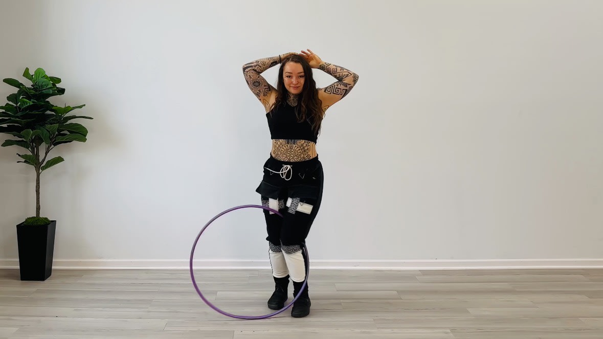 External Extension, Under the Leg Hand Spin, Step Through into Thigh Hooping, Leg Coinflip, Wedgie, and Wedgie Kick Up Continuous Circuit Combo 