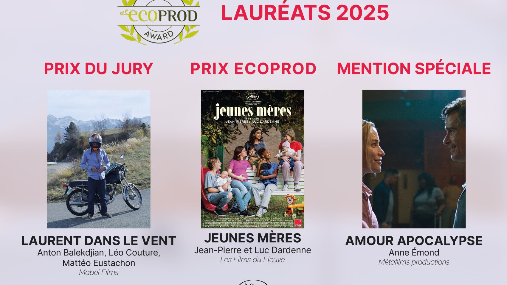 Cannes 2025: Jeunes Mères Wins Ecoprod Award for Sustainable Filmmaking