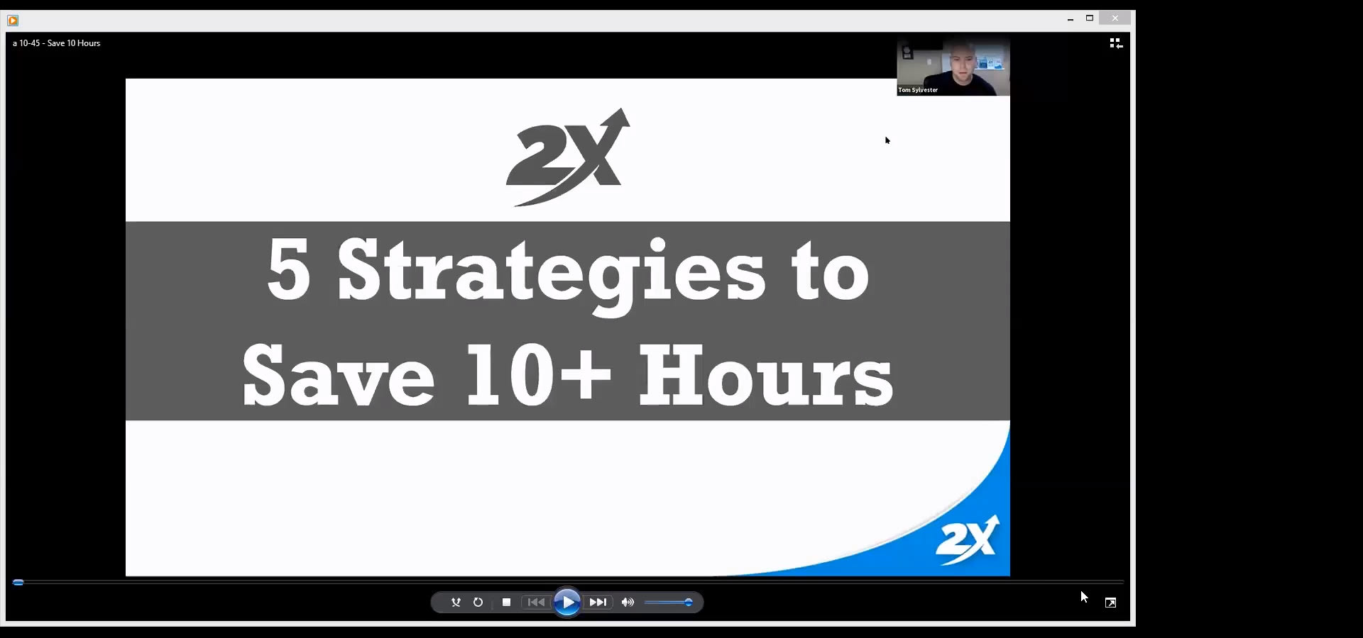 Productivity Con - 4. 5 Strategies to Save 10+ Hours Per Week - Tom Sylvester