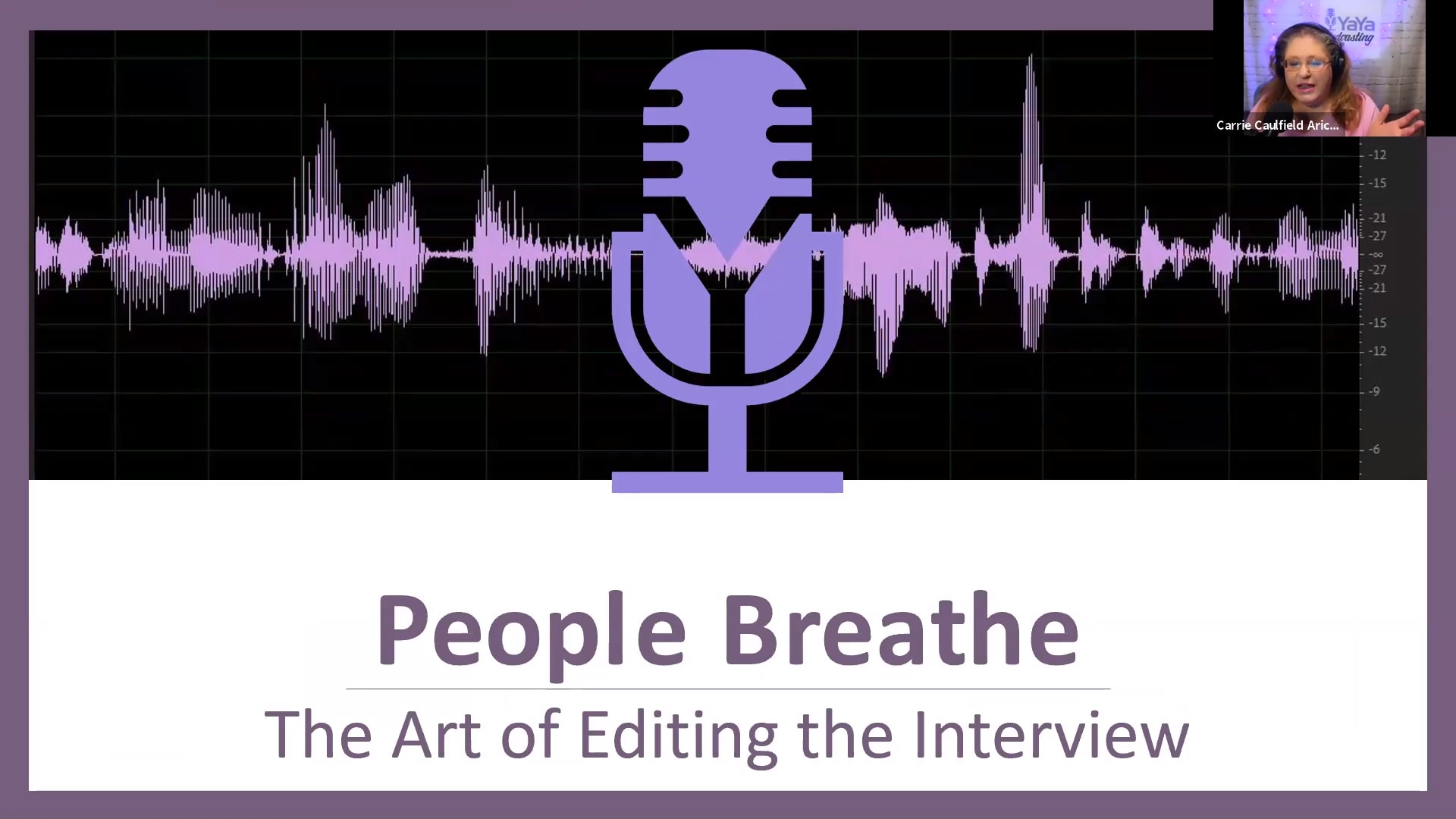 Tech Tuesday - 2. Editing Out Breathing - Carrie Caulfield Arick
