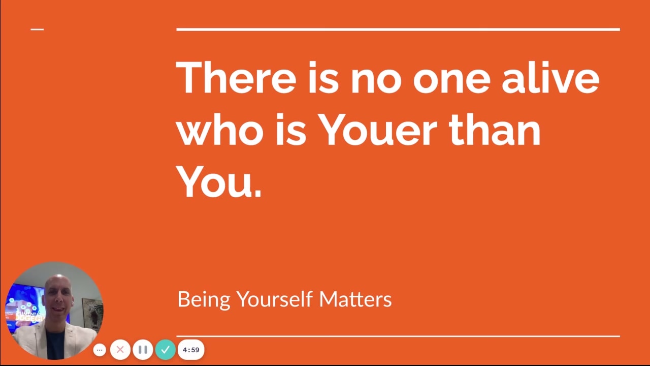 Be Yourself, Because You're Amazing!