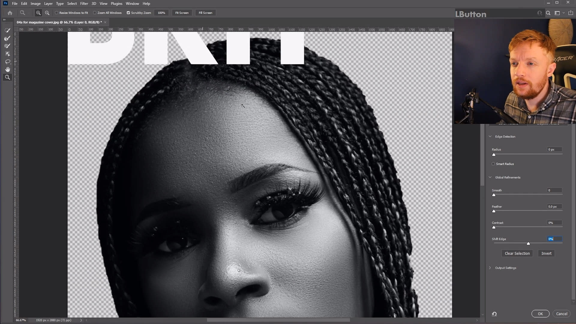 Session 4 | Cutting out hair for a magazine