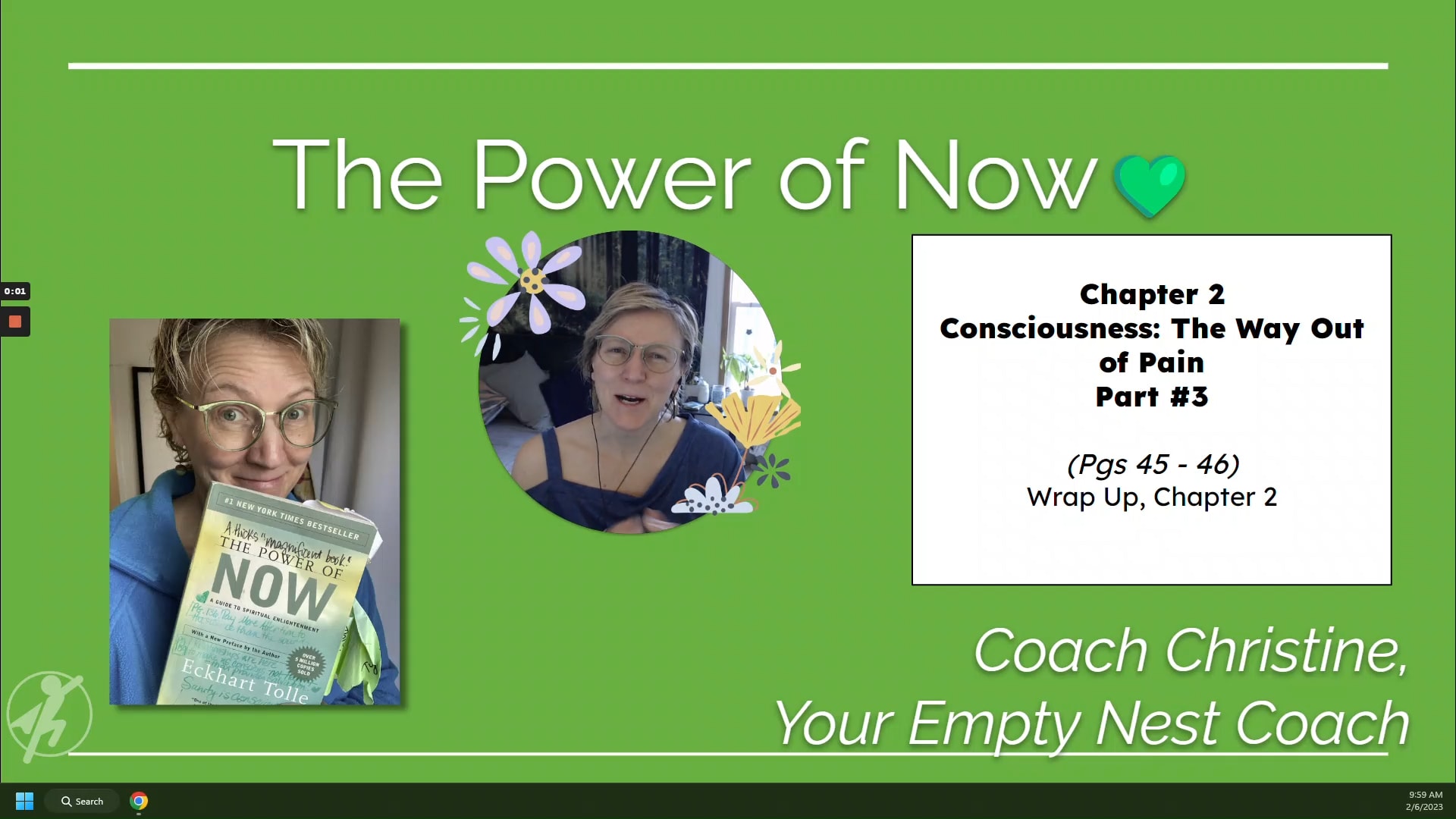 📖 The Power of Now #8: Chapter 2, Section 3 - Wrap up Readings (pgs 45-46)
