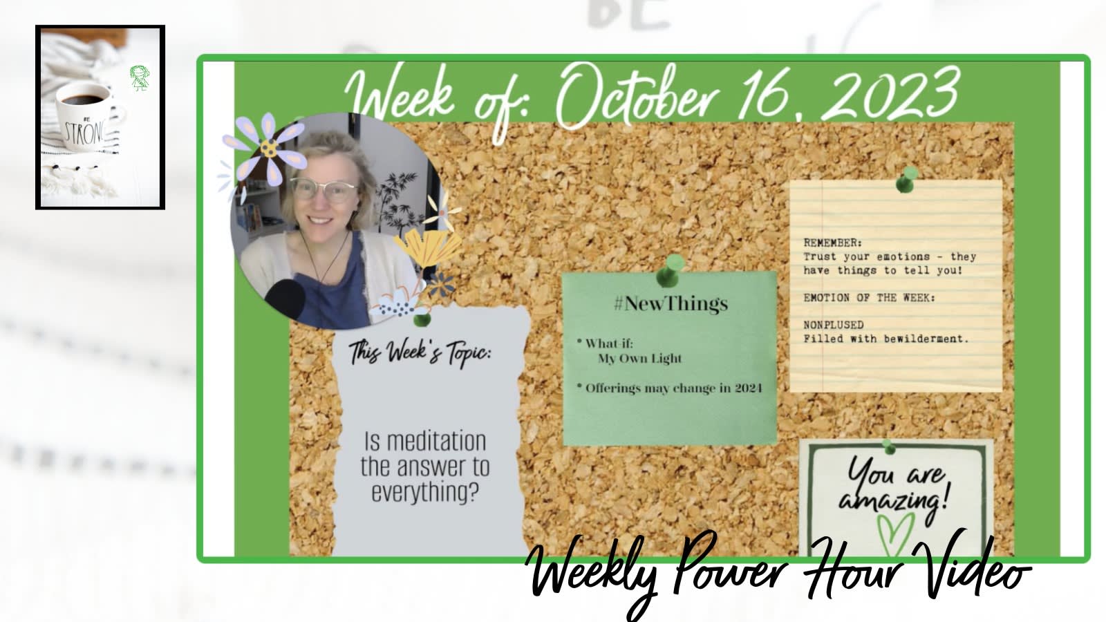 October 16, 2023: Is meditation the answer to everything? 