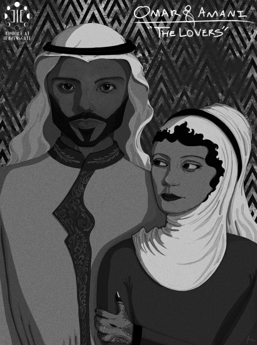 Omar Salim Al Saud and Amani Rakim.