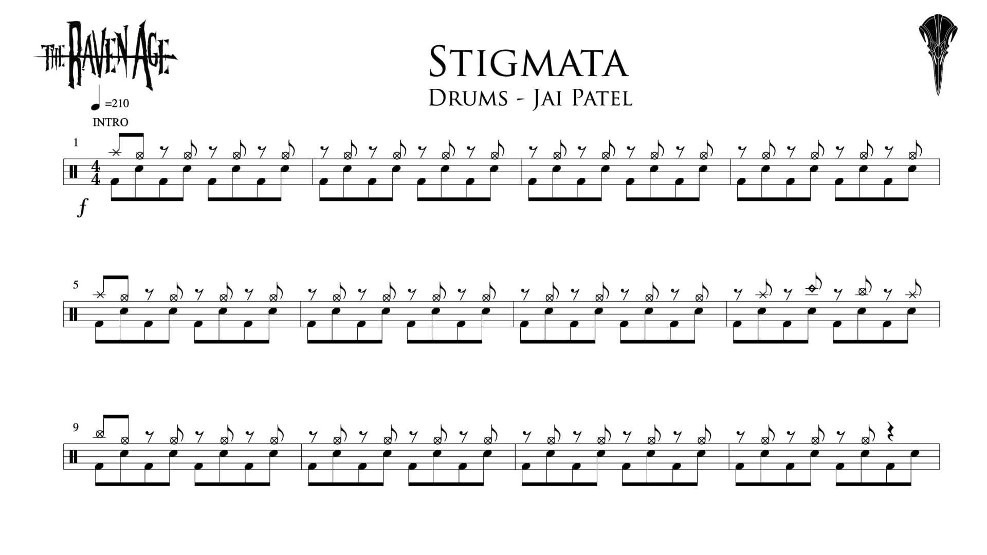 Stigmata - Drum Transcription