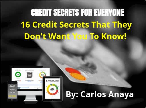 The truth is, if you have a bank account and bills, then you have a credit score, and your credit score matters more than you might think. Your credit score may be called many things, including a credit risk rating, a FICO score, a credit rating, a FICO rating, or a credit risk score. All these terms refer to the same thing: the three-digit number that lets lenders get an idea of how likely you are to repay your bills. Get this Book For You Can start to control your credit the right way .   (16 pages) Privacy level: PUBLIC  15 reads