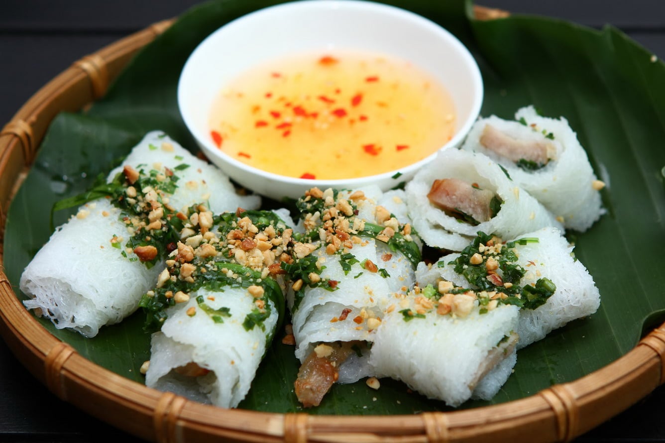Bánh hỏi lòng heo Phan Rang buổi sáng