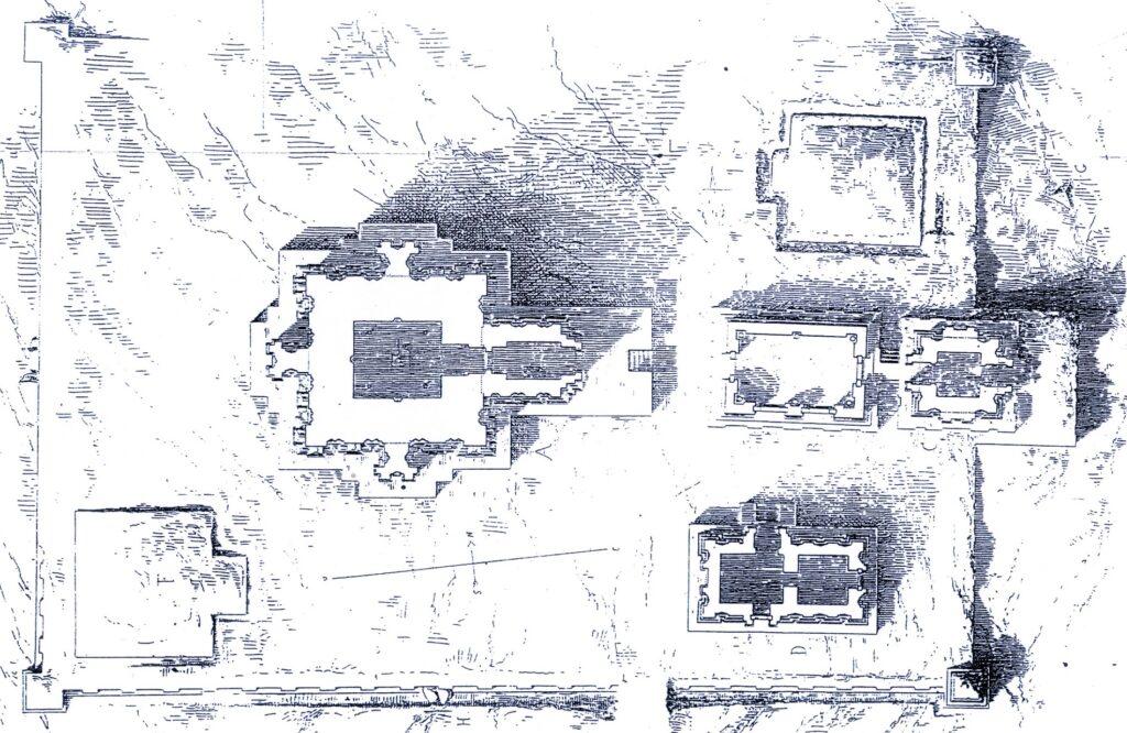 Sơ đồ mặt bằng tháp Poklong Garai, Phan Rang - Tháp Chàm
