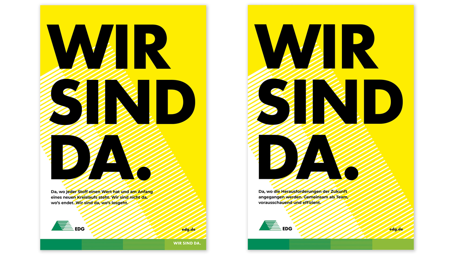 Kampagnenmotive für die EDG