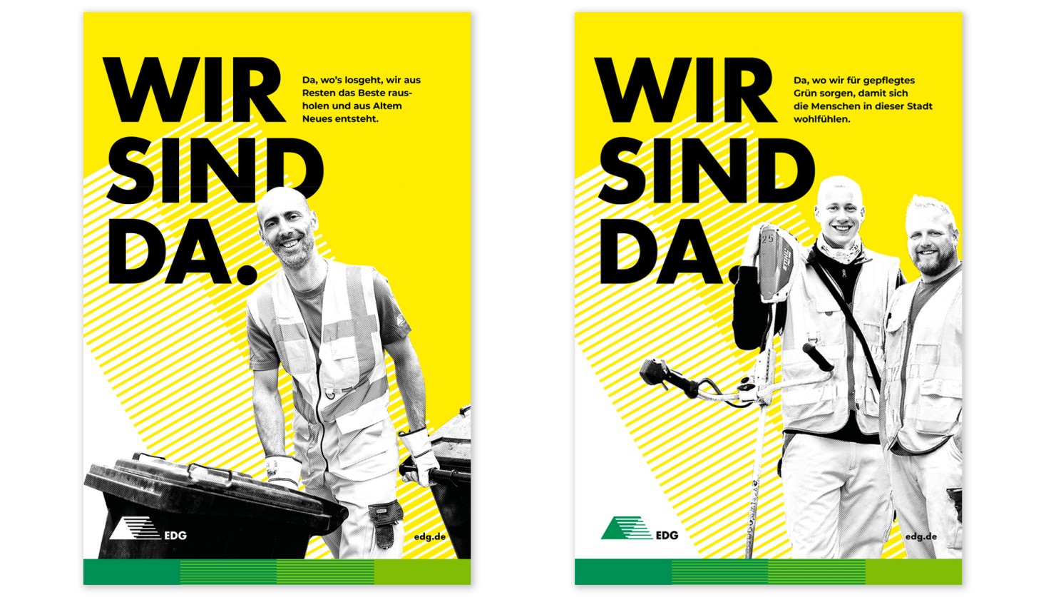 Mitarbeiter-Kampagnenmotive EDG