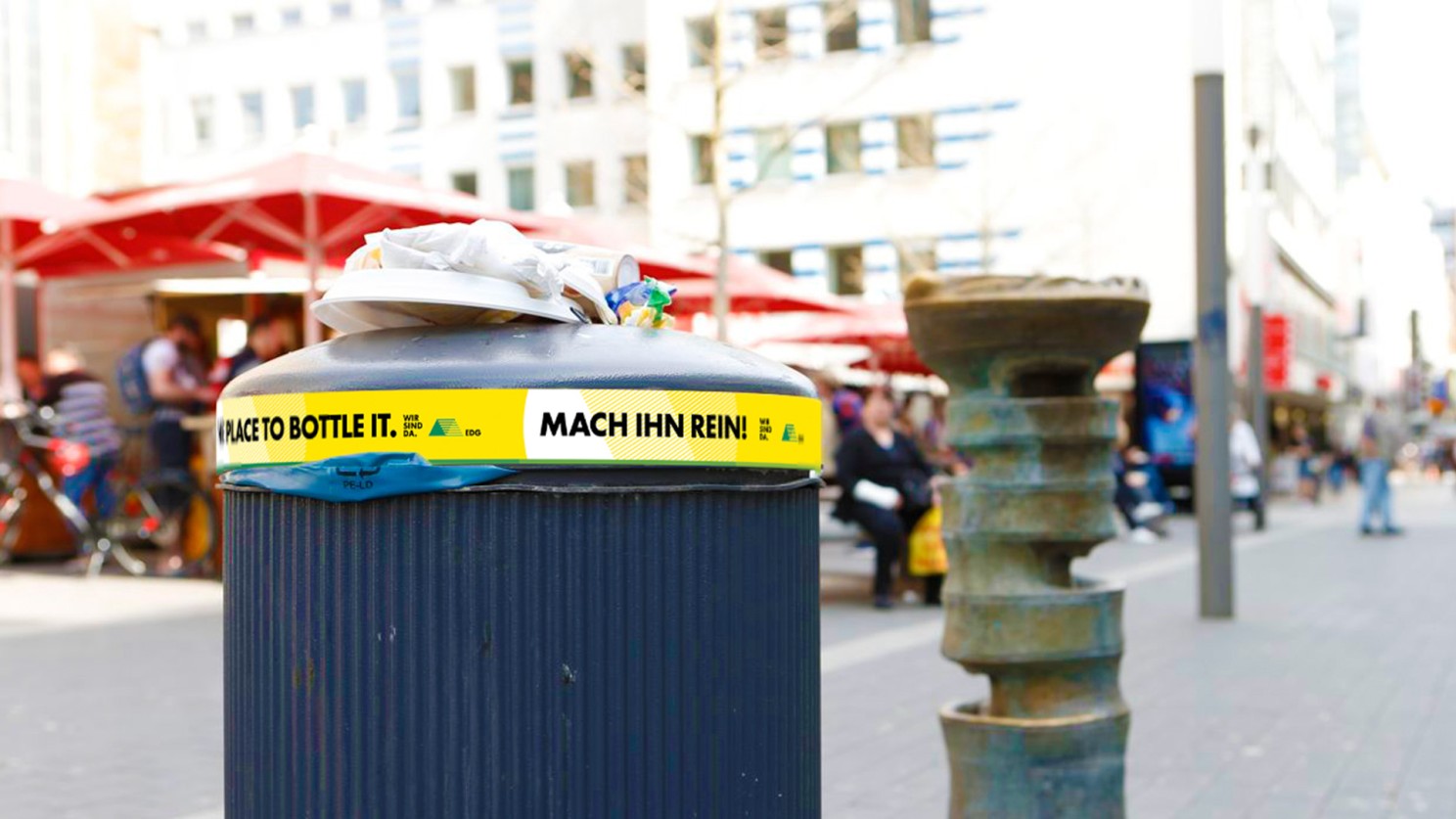 Kampagnenmotive EDG in der Innenstadt Dortmund