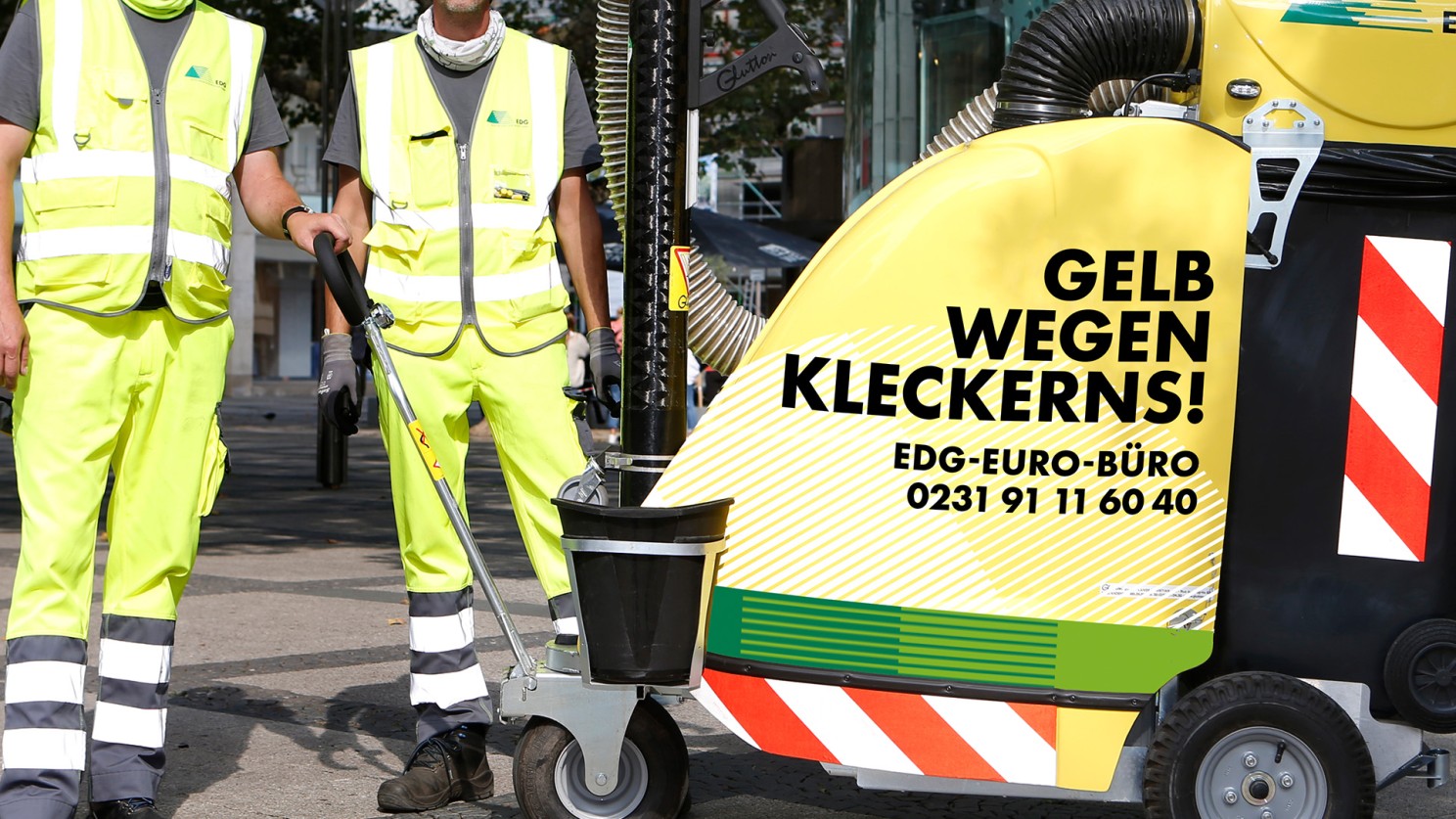 EDG-Fahrzeuge in der Stadt während der EM-Kampagne 2024