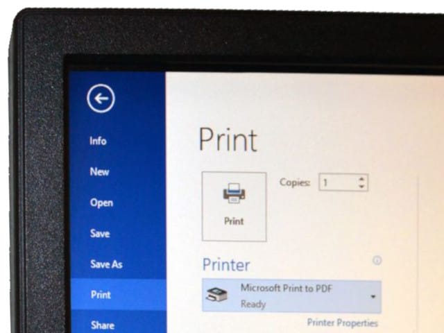 microsoft to pdf printer
