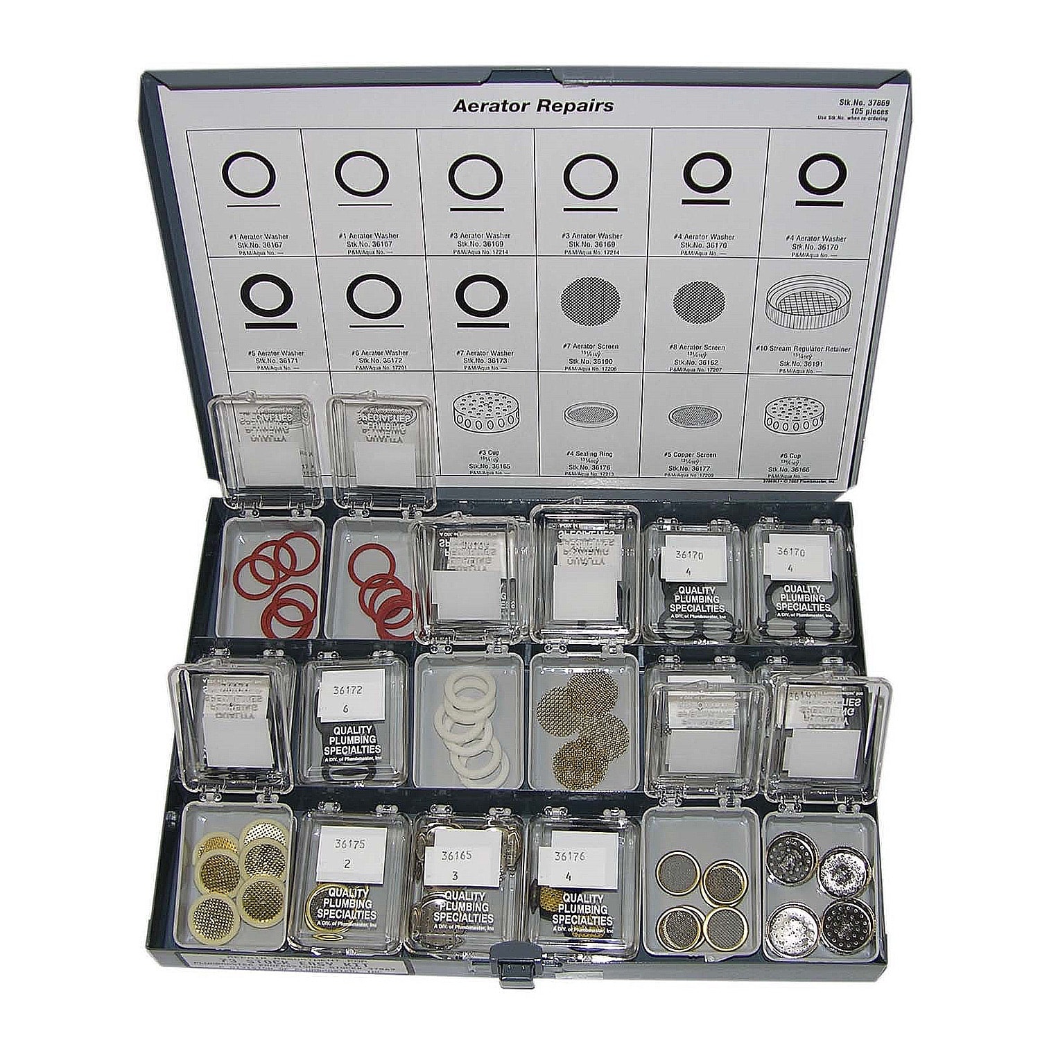 PPG 37869NL for PlumbMaster #73 No-Lead Aerator Repair Stock-Ez Kit, 108 Piece