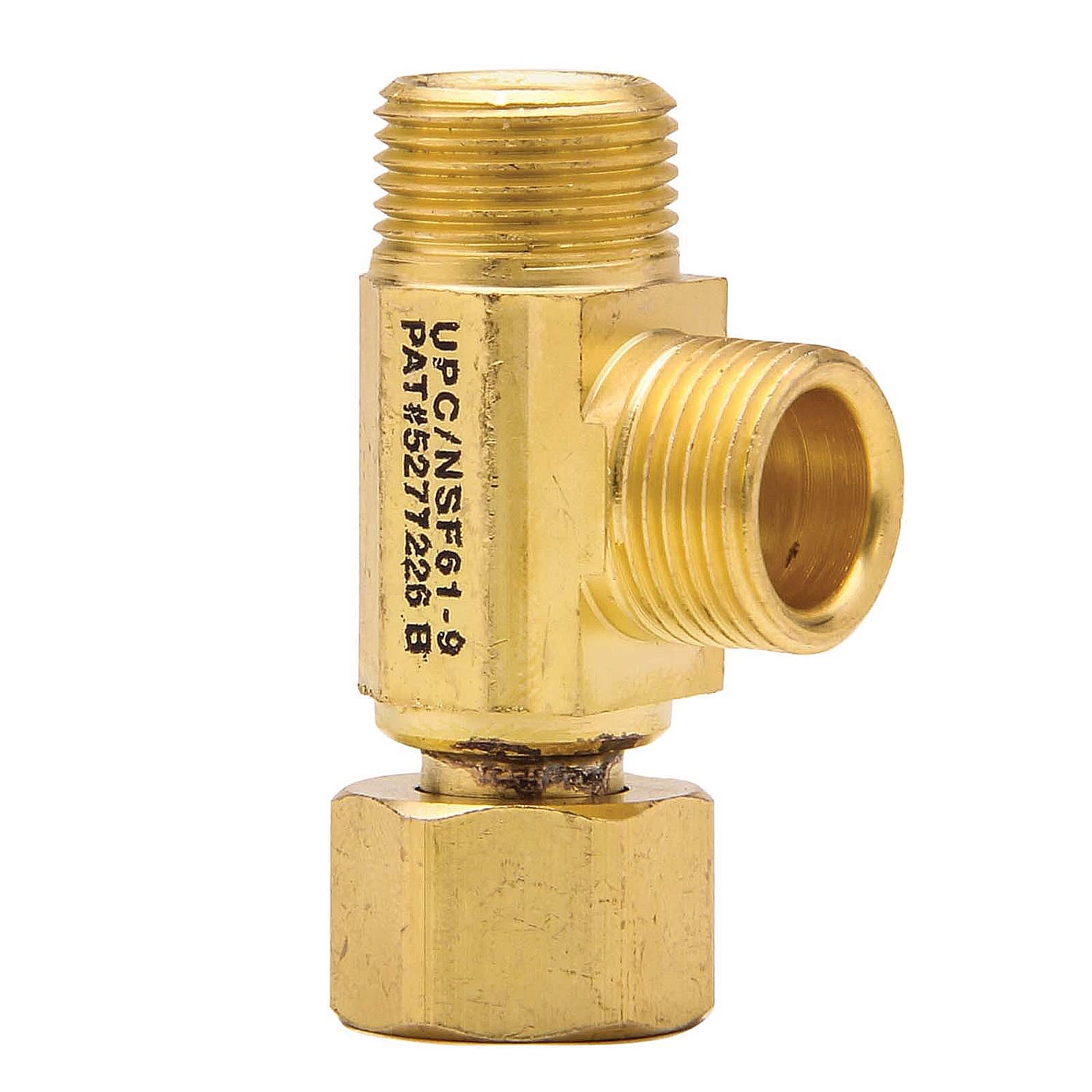 PPG 88608 for PlumbMaster 3/8 X 3/8 X 3/8 Brass Dishwasher Stop Adapter Roug