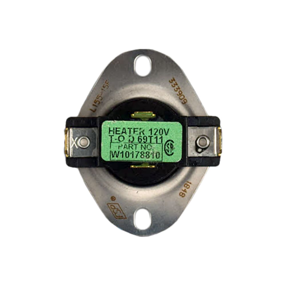 Whirlpool W10178810 Dryer Thermostat 155 (Gas) - 2