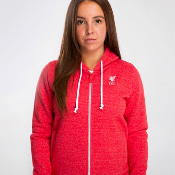 Ladies Zip Thru Hoody - Red