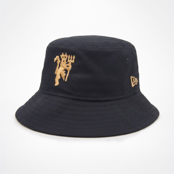 Bucket Hat - Guld/ Marinblå