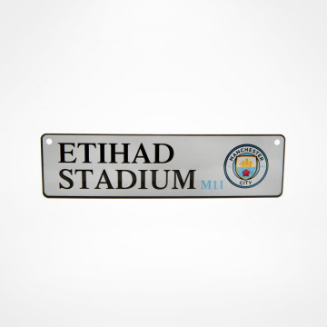 Fönsterskylt Etihad Stadium