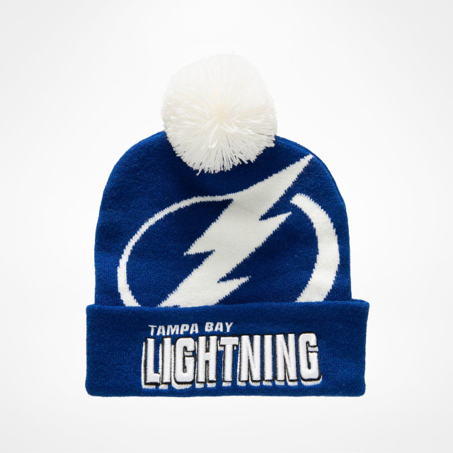 Tampa Bay Lightning Punch Out Pom Knit Hat - Supporters Place