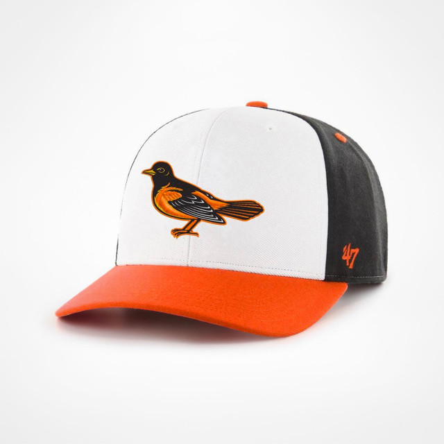 Baltimore Orioles - White MVP Adjustable Hat, 47 Brand