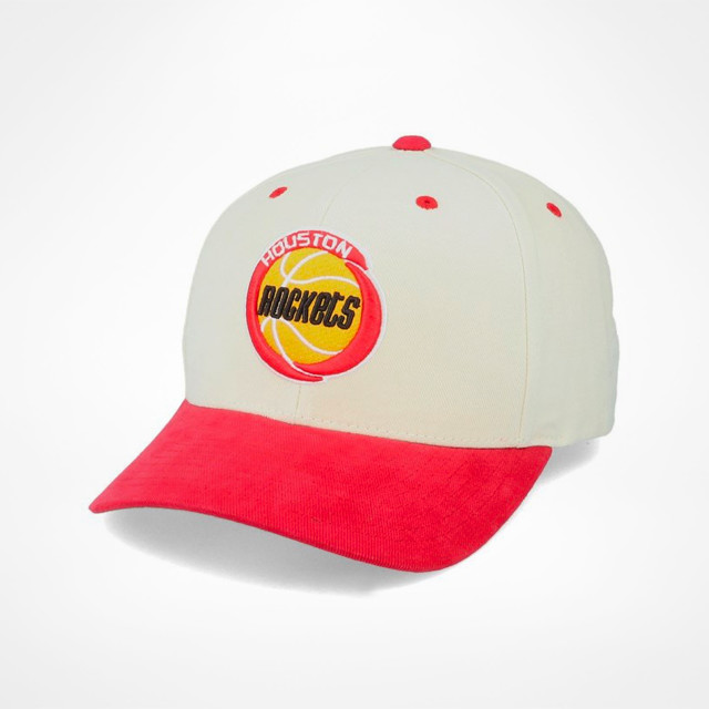New Jersey Devils Mitchell & Ness Vintage Snapback Hat - Cream/Red