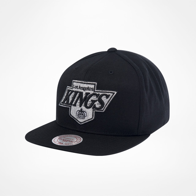 Mitchell & Ness Los Angeles Kings STA3 Wool Snapback Cap Silver/Black