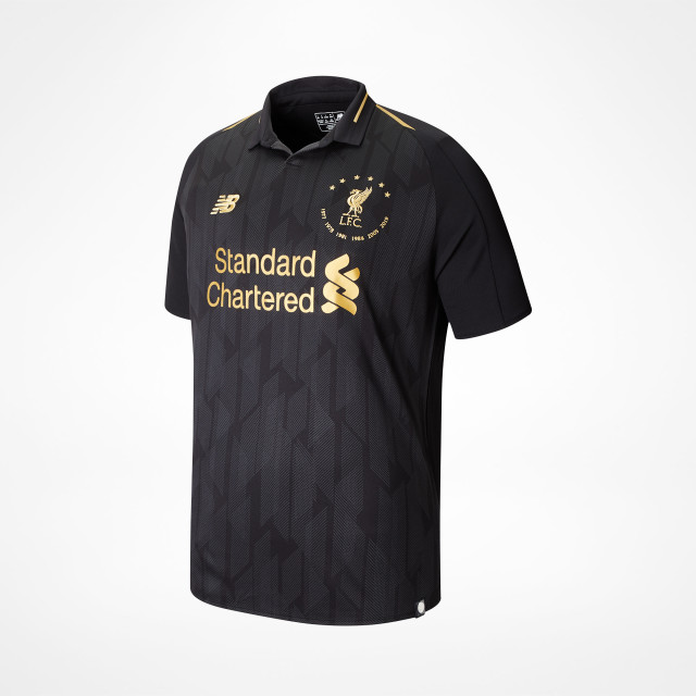 Liverpool 6 Times Jersey Black Junior 