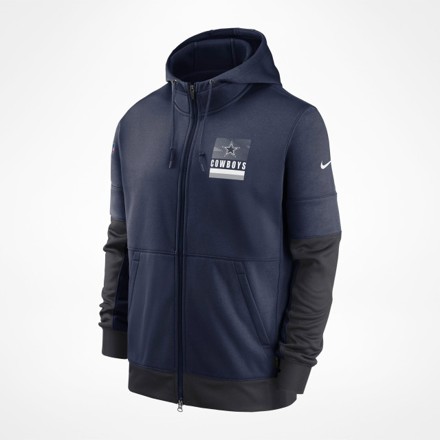 Dallas Cowboys Lockup Therma Full Zip Hoodie - Supporters Place