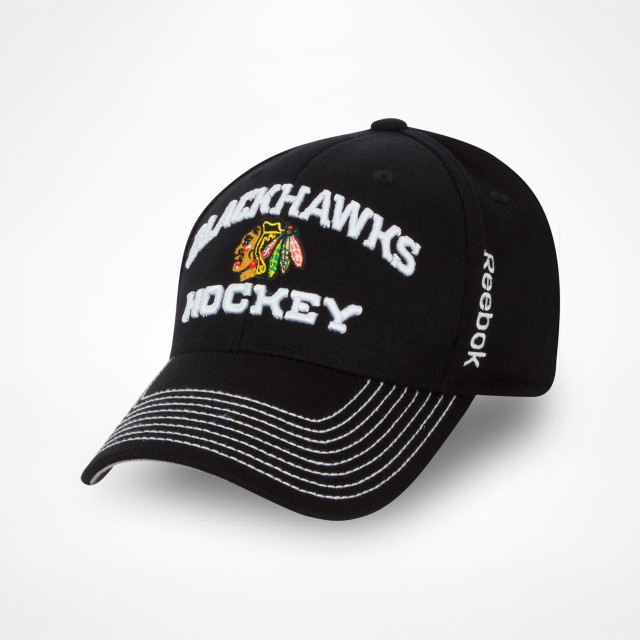 Chicago Blackhawks Youth Adidas Locker Room Flex Fit Cap