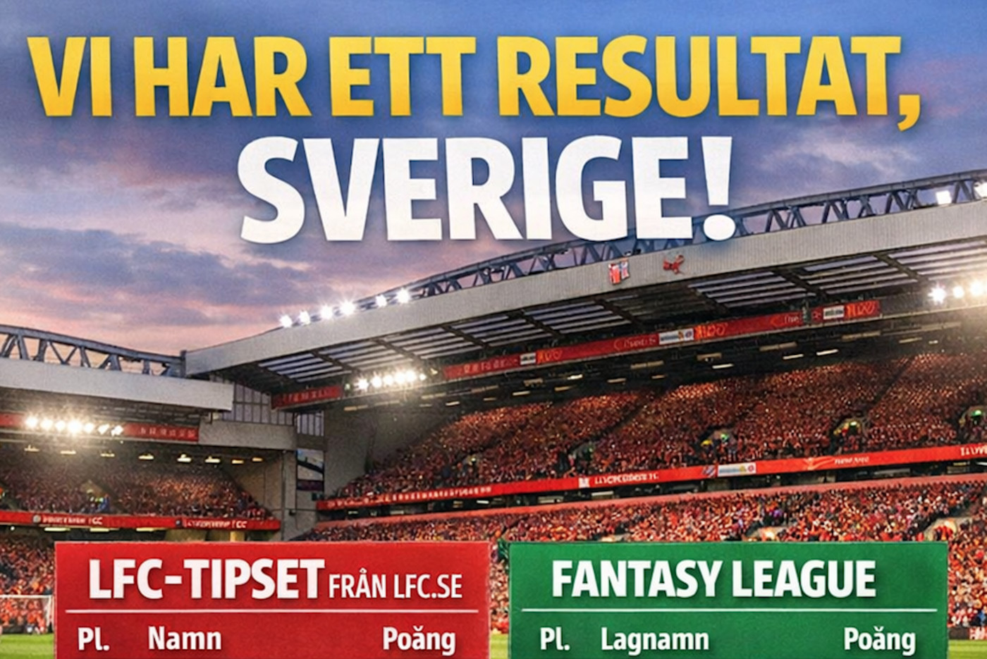 Vinnarna i Fantasy League och LFC-tipset