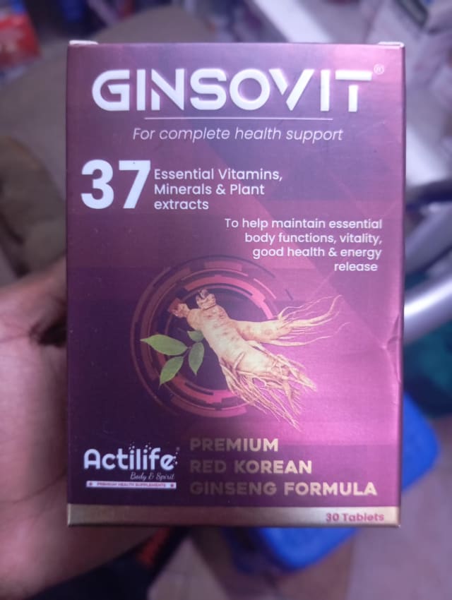 GINSOVIT TABS 30S
