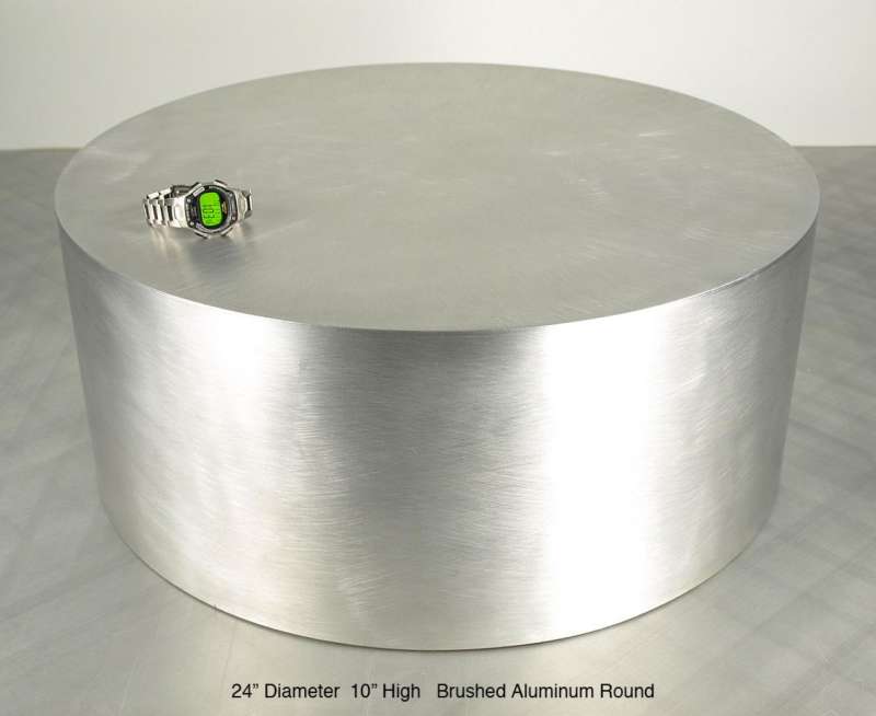 BRUSHED Aluminum Round (20 LBS)