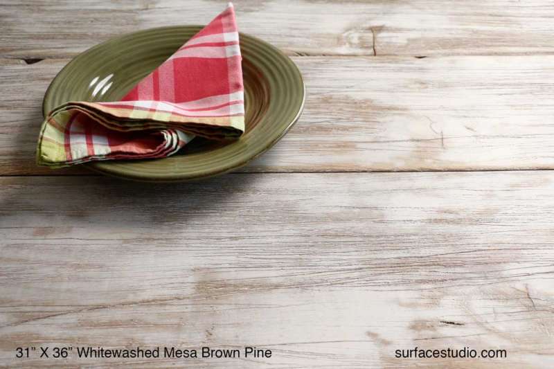 Whitewashed Mesa Brown Pine  (11" planks  19 lbs)