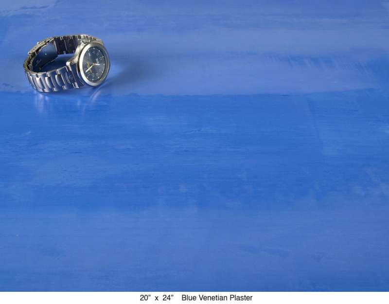 Blue Venetian Plaster