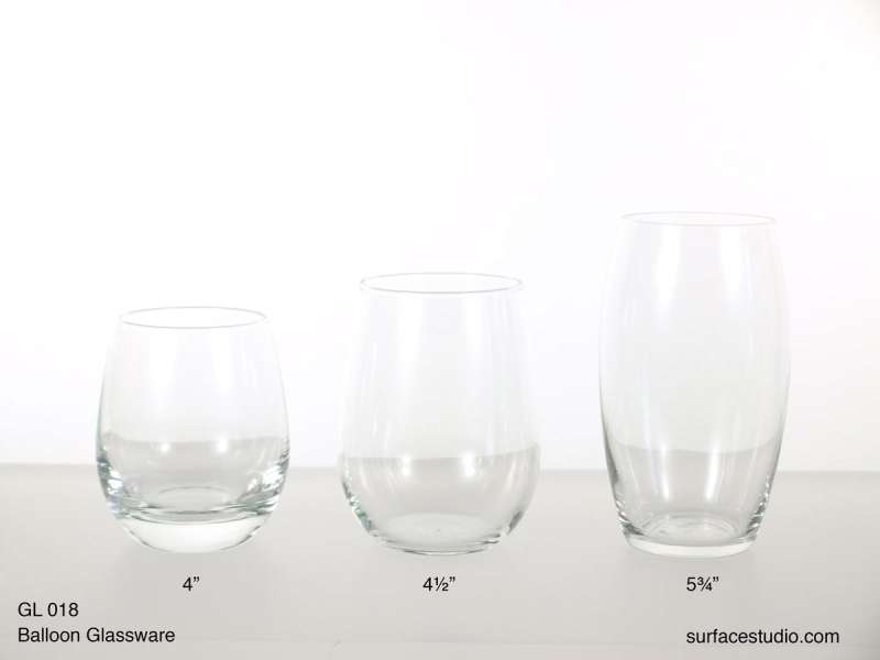 GL 018 Balloon Glassware ~ $7 per item