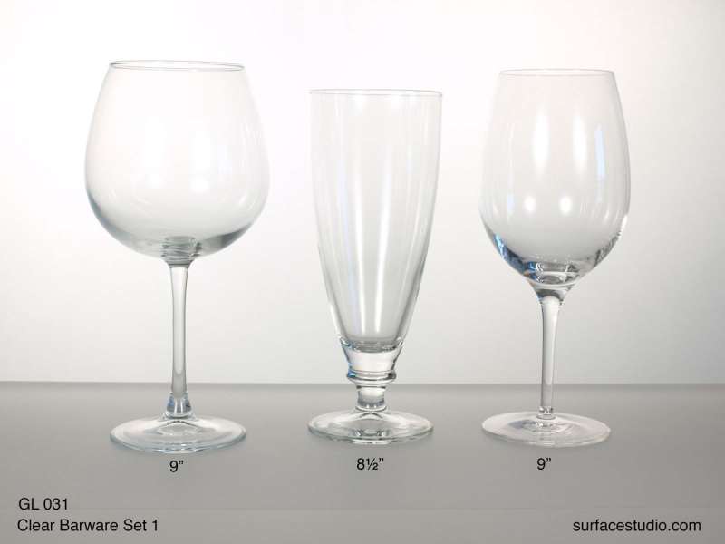 GL 031 Clear Barware Set One ~ $7 per item