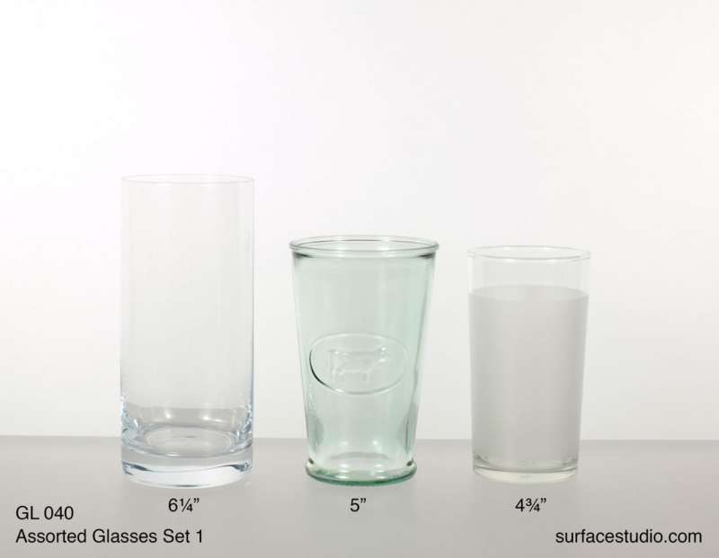 GL 040 Assorted Glasses Set One ~ $7 per item