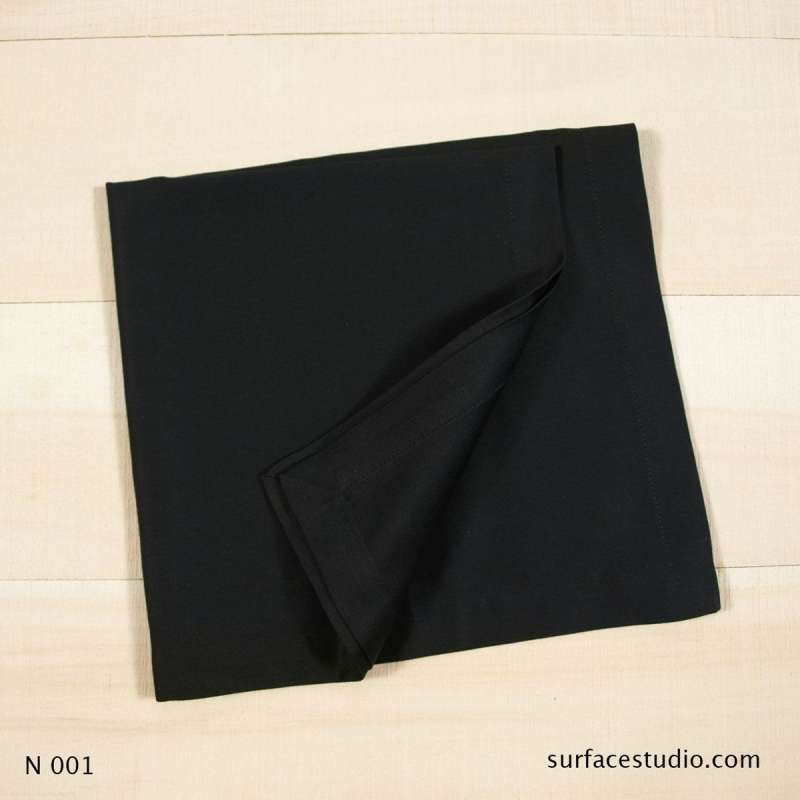 N 001 Black Solid Napkin