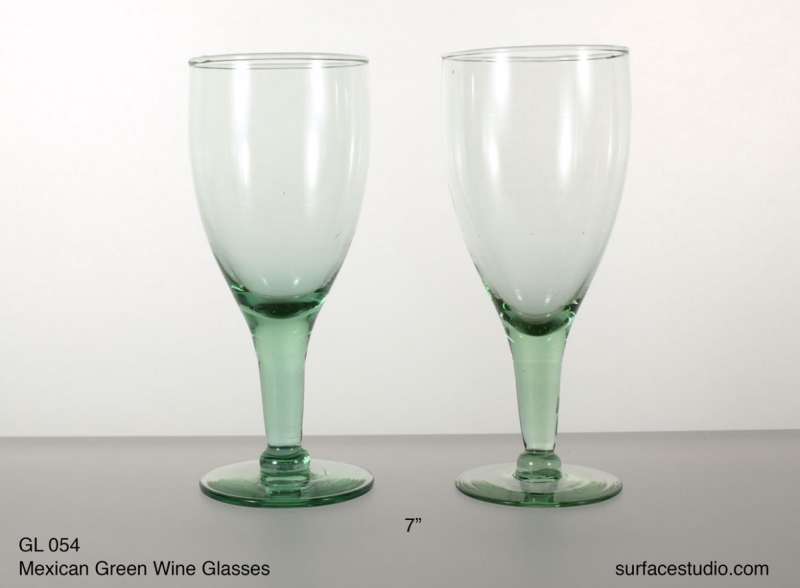 GL 054 Mexican Green Wine Glasses ~ $7 per item