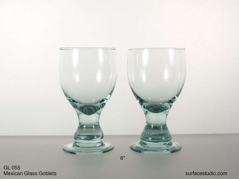 GL 055 Mexican Green Glass Goblets ~ $7 per item