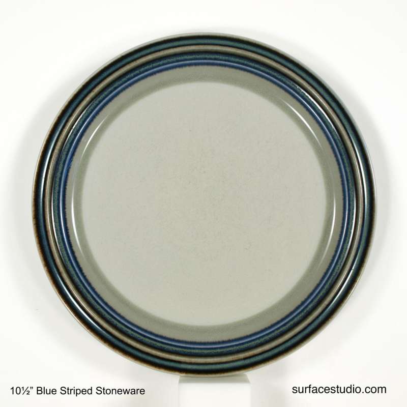 Blue Striped Stoneware (4J)