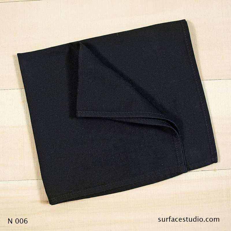 N 006 Black Solid Napkin