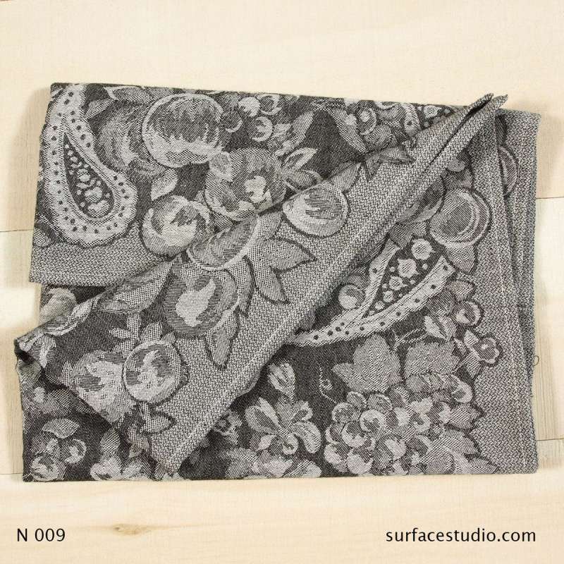 N 009 Grey Fruit Patterned Napkin