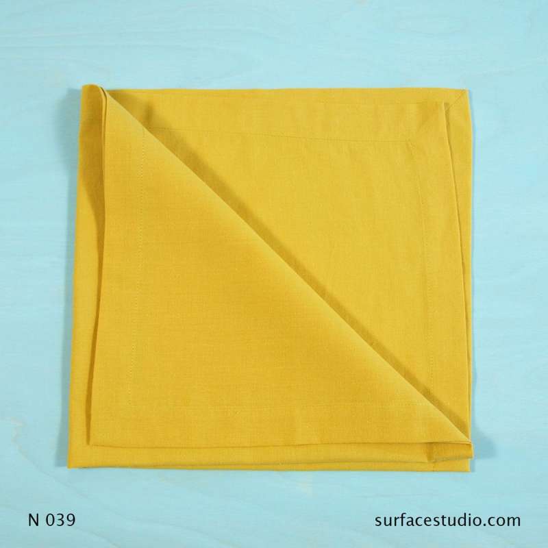 N 039 Yellow Solid Napkin