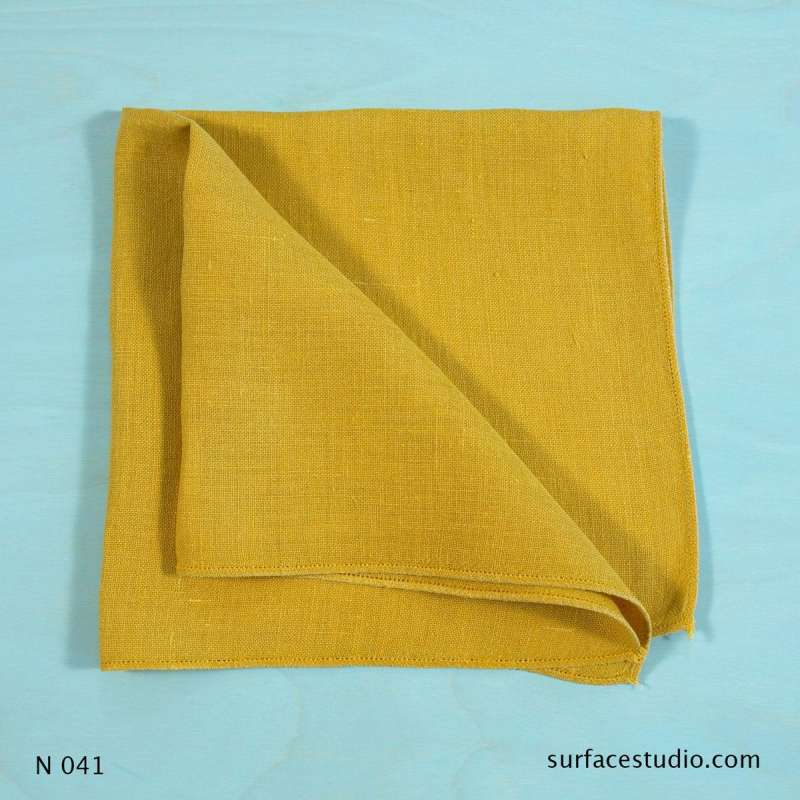 N 041 Yellow Solid Napkin