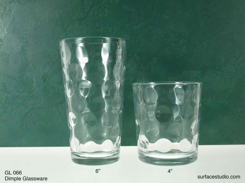 GL 066 Dimple Glassware ~ $7 per item