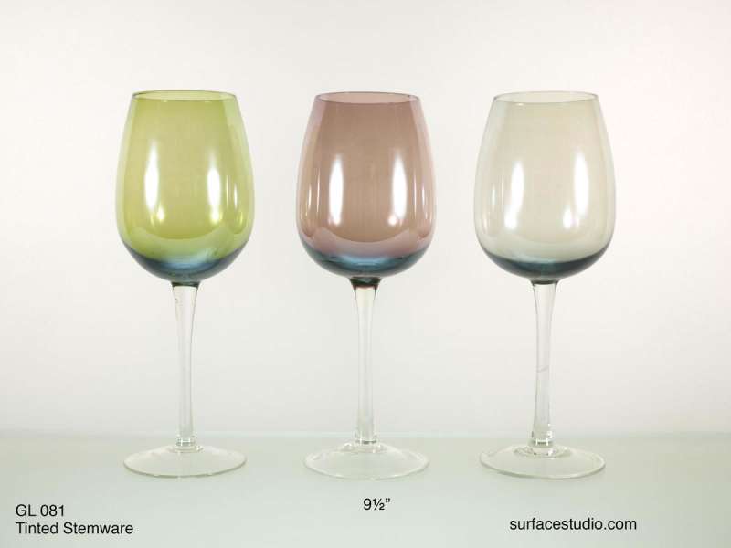 GL 081 Tinted Stemware ~ $7 per item